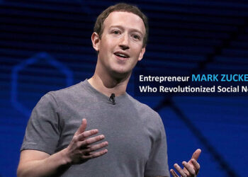 Entrepreneur Mark Zuckerberg, who revolutionized social networking